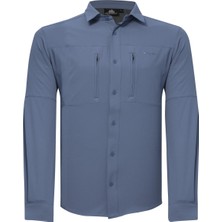 Alpinist Tegus Uzun Kollu Erkek Gömlek Mavi