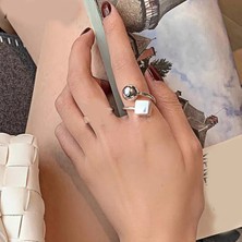 Tonstyle TS001317   Küp ve Top 925 Ayar Gümüş Kadın Yüzük