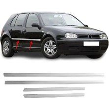 Alminox Oto Volkswagen Golf 4 Krom Kapı Çıtası Tk 1998-2005 Paslanmaz Çelik