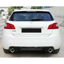 MKG Peugeot 308 Race Difüzör Egzoz Görünümlü Piano Black 2013+