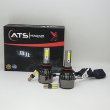 Ats Headlıght H1 12V 24V 48W 10800LM Far ve Sis Ampulu Şimşek Etkili LED Xenon