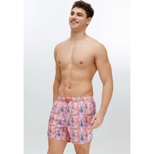 U.S. Polo Assn. Erkek Mercan Orta Boy Deniz Şortu