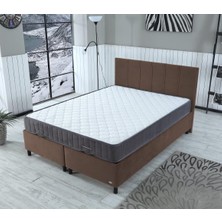 Ipek Mobilya Alto Set  Baza + Başlık + Yatak  Renk Kahverengi 120X200