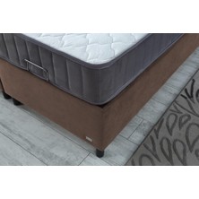 Ipek Mobilya Alto Set  Baza + Başlık + Yatak  Renk Kahverengi 120X200