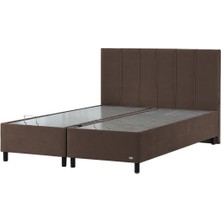 Ipek Mobilya Alto Set  Baza + Başlık + Yatak  Renk Kahverengi 120X200