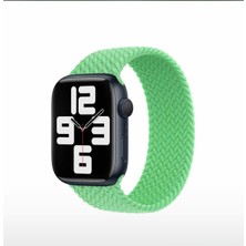 Bushco Store Apple Watch Uyumlu Örgü Solo Kordon 42-44-45  mm M Beden