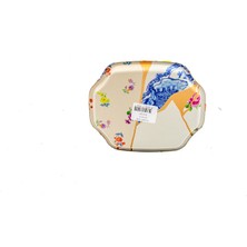 Evle EE167-U5 Kint Sugi Desenli Özel Şekil Tepsi 16X19 cm