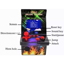 Gd 34 Mini Arcade Station Atari 200 Oyunlu 8-Bit Oyun Konsolu