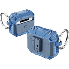 Airpods 3. Nesil Uyumlu Kılıf Kilitli Tasarım Tuşlu Kulaklık Kılıfı Darbe Emici Üstün Koruma