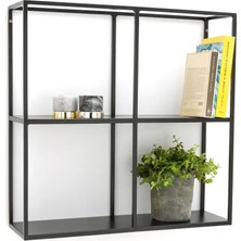 Merzana Modern Duvar Rafı, 60*60 cm Metal Raf