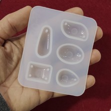 Hobizubi Çoklu Oval Reçine Epoksi Kalıp - Kolye Ucu Takı 5'li -Kod:114