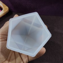 Hobizubi Beşgen Reçine Epoksi ve Mum Kalıbı - Büyük Boy -Kod:135