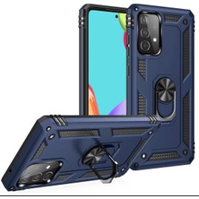 MTK Moveteck Samsung Galaxy A33 5g Uyumlu Kılıf Kamera Çıkıntılı Armour Zırh Tank Silikon Yüzüklü Standlı