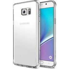 Samsung Galaxy Note 5 Kılıf Crystal Clear Liquid Soft Transparent Şeffaf Ince Silikon