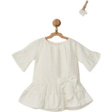 Andywawa AC22581 Stylısh Girl Bebek Elbise Set Ekru