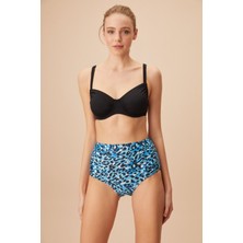 Suwen Balenli Körüklü Bağcıklı Bikini Üst