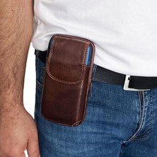 Lederax Deri Telefon Bölmeli Bel ve Göğüs Çantası