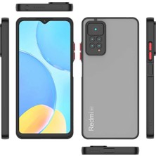 MTK Moveteck Xiaomi Redmi Note 11 Pro 5g Uyumlu Kamera Lens Korumalı Arkası Mat Silikon Tuşları Renkli Military