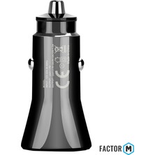 Factor-M Pd 36W + Usba Çift Çıkışlı Araç Şarj Aleti Başlığı (FMPD01)