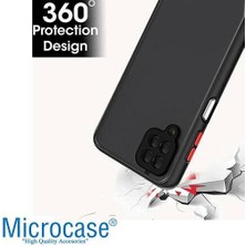 Microcase Samsung Galaxy M22 4g London Serisi Darbeye Dayanıklı Kılıf - Buzlu Siyah