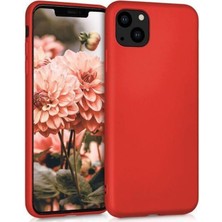 Microcase Apple iPhone 13 Mini Premium Matte Silikon Kılıf - Kırmızı