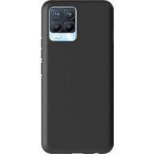 Microcase Realme 8 Matte Serisi Silikon Tpu Kılıf - Siyah