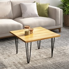 INTERBUILD REAL WOOD Acacia Fj Düz KENAR,711X711X26MM, 3'lü Paket, Altın Tik