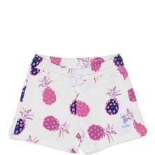 U.S. Polo Assn. Kız Çocuk Beyaz Örme Şort 50251922-VR013