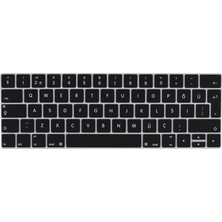 Vendas Apple Macbook 13' Pro Touch Bar A1706 Uyumlu Klavye Koruyucu Silikon Ped