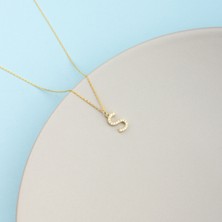 Ravza Gümüş 925 Ayar Gümüş S Harf Kolye