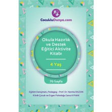 Çocuklu Dünya Okula Hazırlık ve Destek Kitabı (4 Yaş)