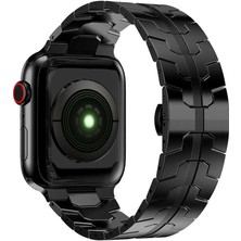 Nezih Case Apple Watch Seri 7 45MM Uyumlu Paslanmaz Çelik Metal Kordon