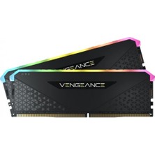 Corsair Vengeance RS RGB 16GB (2x 8GB) 3200 MHz DDR4 CL16 Dual Kit Ram - Siyah CMG16GX4M2E3200C16