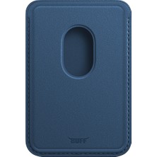 Buff iPhone Walletmag Stand Deri Cüzdan Blue