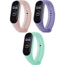 Hoffice Xiaomi Mi Band 3 ve Mi Band 4 Uyumlu Yüksek Kalite Silikon Kordon Seti