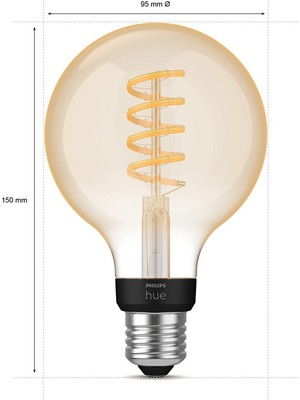 Philips Hue WA 7W G93 Filament Ampul E27 - Beyaz Ambiyans