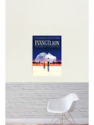 Tarzz Evangelion Posteri Evangelion'un Klasik Sonu Posteri Tablo Ahşap Poster Dekoratif