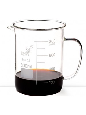 S&H Labware 800 ml Kulplu Beher