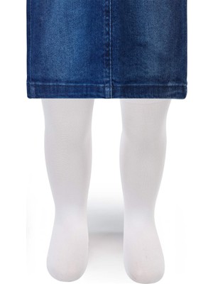 Civil Baby Kız Bebek Külotlu Çorap 1-12 Ay Beyaz