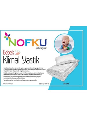 Nofku Bebe Klimalı Yastık 35 x 45 cm