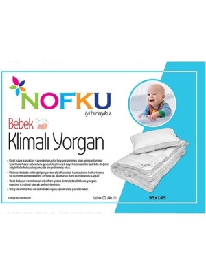 Nofku Bebe Klimalı Yorgan