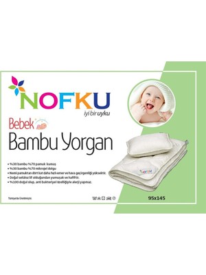 Nofku Bebe Bambu Yorgan