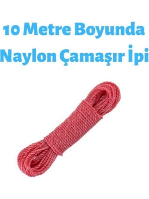 Hellove Renkli Naylon Çamaşır Ipi 10 Metre 1 Adet Fiyatıdır