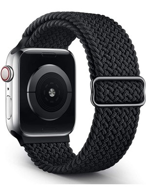 Cool Cold Apple Watch Solo Döngü 42/44/45 mm Uyumlu Örgü Elastik Tokalı Ayarlanabilir Kordon