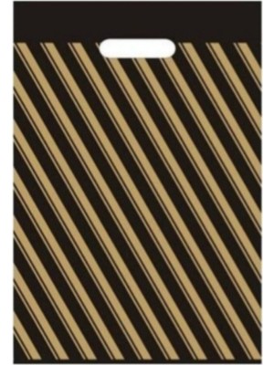 Rahmet TAKVİYELİ SİYAH ÇİZGİLİ POŞET 26X38 CM NO:2 50 ADET