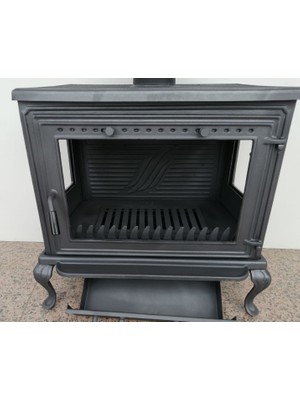 Dorello MF109 Model 3 Camlı Döküm Soba Yeni Nesil Plazma Soba Kuzine Soba Camlı Soba Alttan Küllük Soba