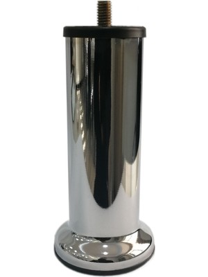 Adem Koç Plastik Koltuk Kanepe Mobilya Baza Ayağı Ayağı Krom 15 cm 10 Adet