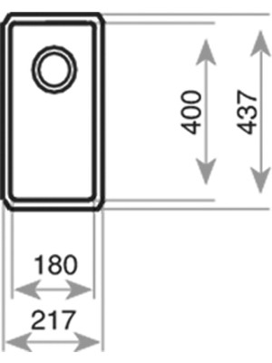 Teka BE LINEA RS15 18.40 Tezgahaltı Eviye Paslanmaz Çelik 18 cm 115000010