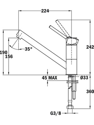 Teka AUK 913 Klasik Mutfak Bataryası Krom 509130200