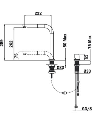 Teka AUK 983 Pencere Önü Mutfak Bataryası Krom 509830200